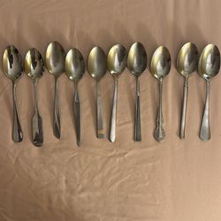 Silver Spoons Utensils (10 Piece)
