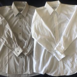 YSL Yves Saint Laurent Mens Dress Shirt Vintage Size: Large (17, 32- 33) Lot