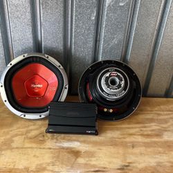 Base Speakers And Amplifier