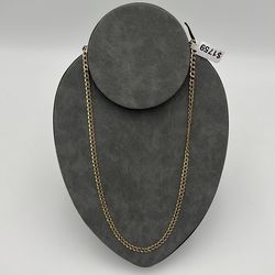 14K Gold  Cuban Link Diamond Cut Necklace Chain 24 inches Long 9.5 Grams