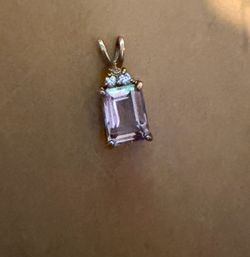 Antique amethyst pendant