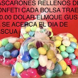 Cascarones rellenos de confeti