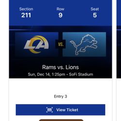 Rams VS lions 
