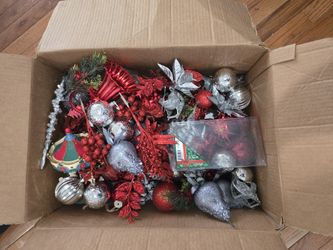 Christmas Decorations And Light Tree