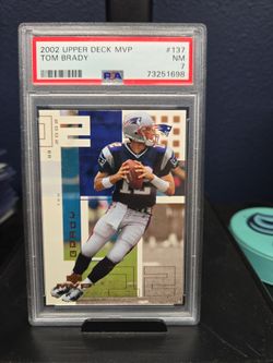 Tom Brady psa 7 upper deck