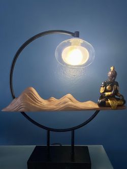 Zen Spa/Office Table Lamp ft. Buddhist Figure *SET OF 2*