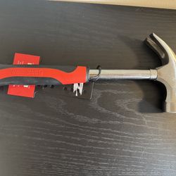 Trisonic Claw Hammer, 16 Oz, One-piece with Nail Holder, Air Cushion Hand 