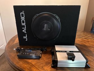 JL Audio 10” TW3 sub box, JL JD 500W amp, Audiocontrol LC2i Pro w/bass knob
