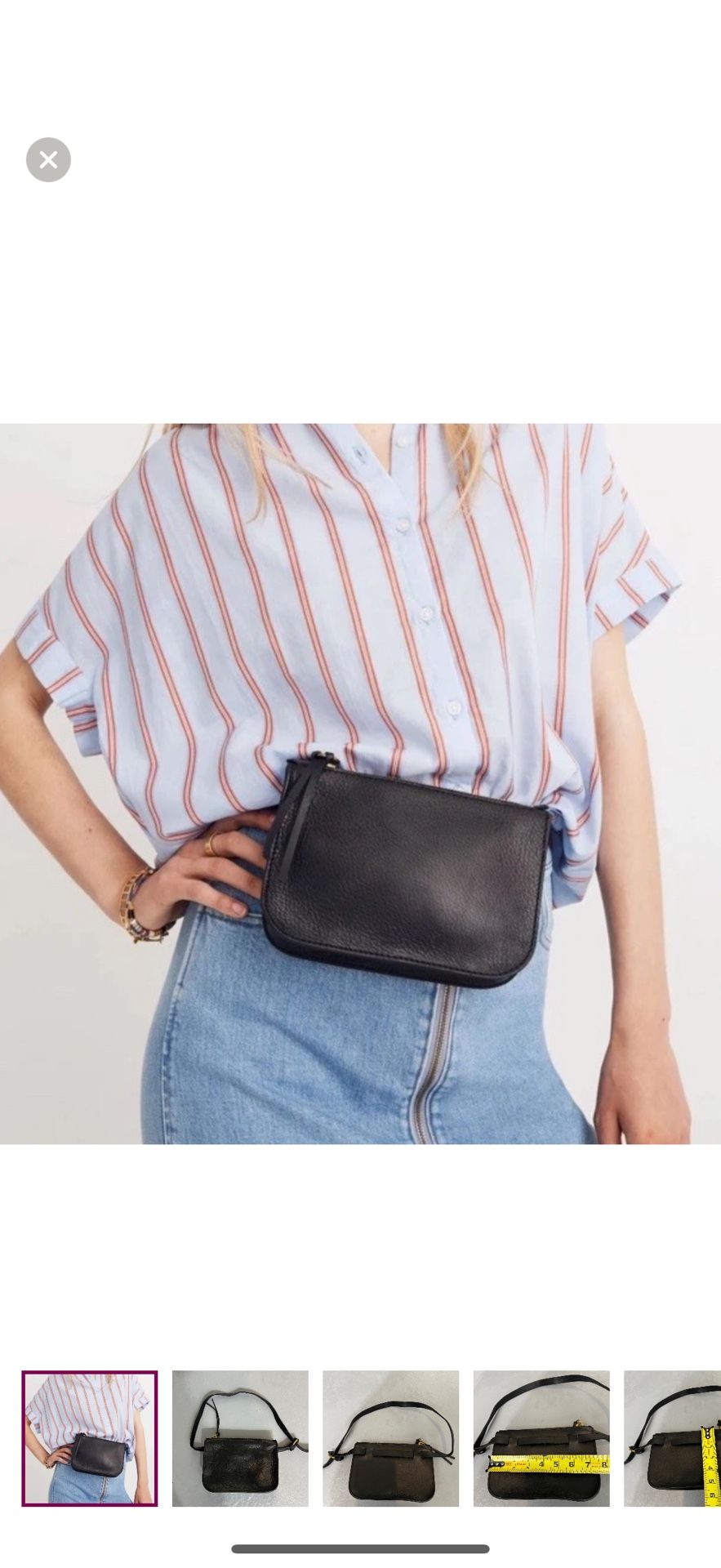 Madewell The Simple Pouch Leather Belt Bag