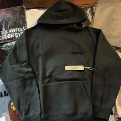 Black Essentials Hoodie