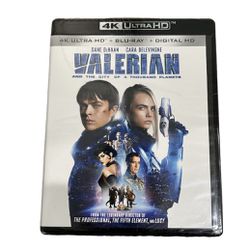 4K Ultra HD Valerian Blu-Rey Digital (New)