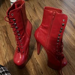 Pleaser shoes red