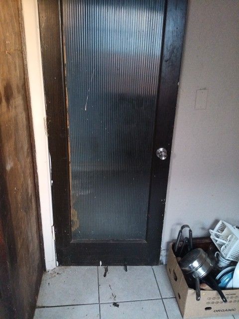 Old Reeded Pantry Door