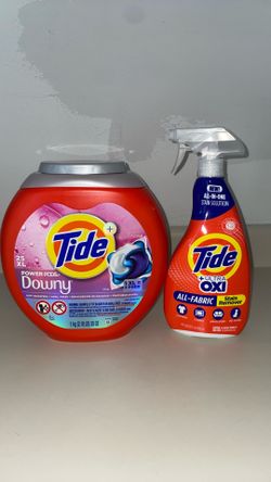 Tide pods and stain remover
