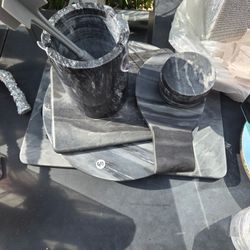 Kitchen Set (grey Marble) Sold Together 