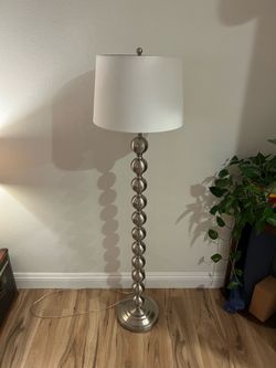 Brushed Nickel Modern Lamp