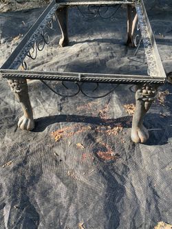 Wrought Iron Foot Stool Frame