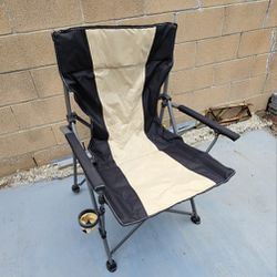 The Big Bear XXL Camping Chair with Cooler is the gold standard of heavy duty camping chairs.

Steel frame, Good Condition, Soccer Folding Chair
