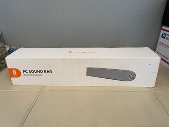TaoTronics TT-SK028 Computer Speaker Bluetooth 5.0 Wireless PC Soundbar New