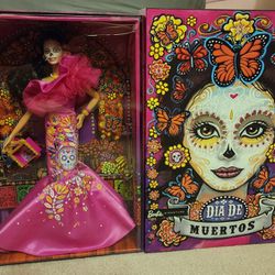 New Dia De Los Muertos Lot (3): 2023 Barbie, 2023 Ken, 2021 Barbie Day Of The Dead 