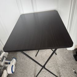 black side table, folding table