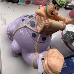 Fred Flinstone Quarry Cookie Jar