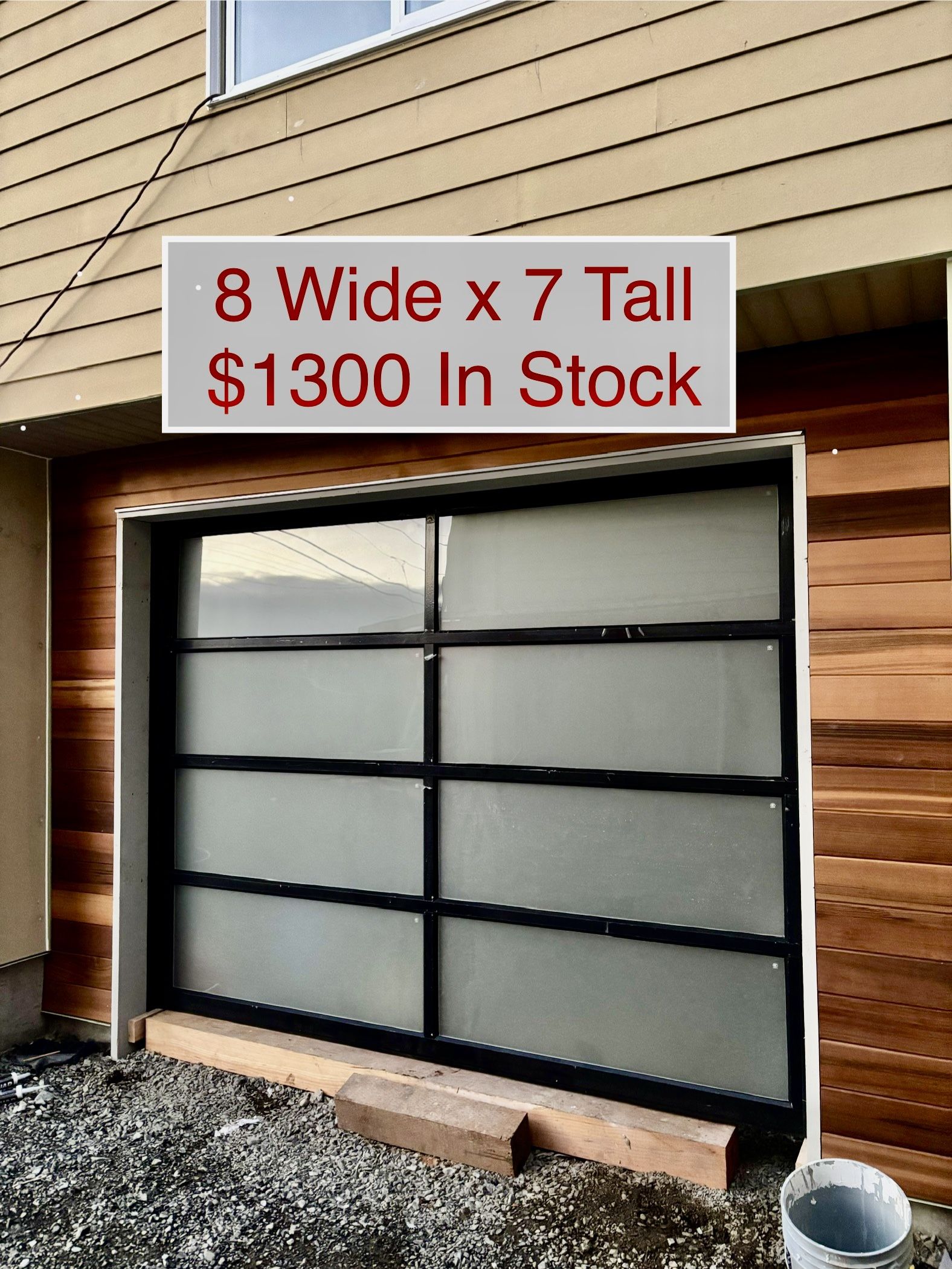 8 X 7 Modern Garage Door 