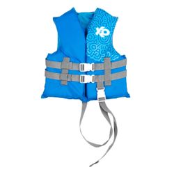 X2O Universal Child Open-Sided Life Vest and Jacket, 30lbs - 50lbs, Blue Ocean Coral