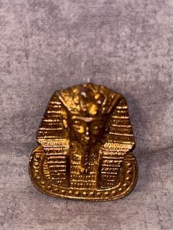 Gold Egyptian Pharaoh Bust Figurine