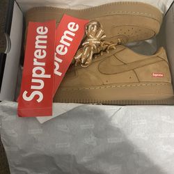 Supreme Nike Airforce 1 Low Wheat 