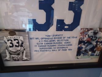 Dallas Cowboys Tony Dorsett Signed Jersey