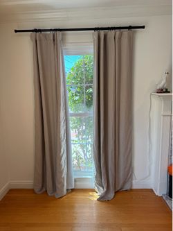 6 Pottery Barn Linen curtains