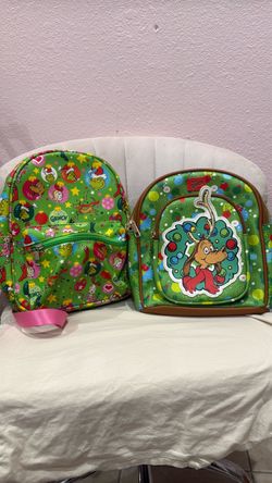 Grinch Backpacks.