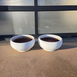 White Planter Pots