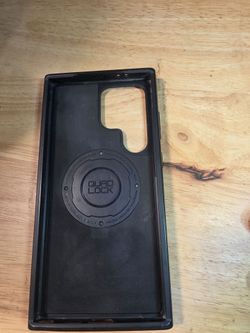 S24 Quad Lock Black Phone Case and mount