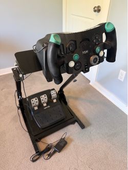 Racing Sim Wheel, Pedals and Stand