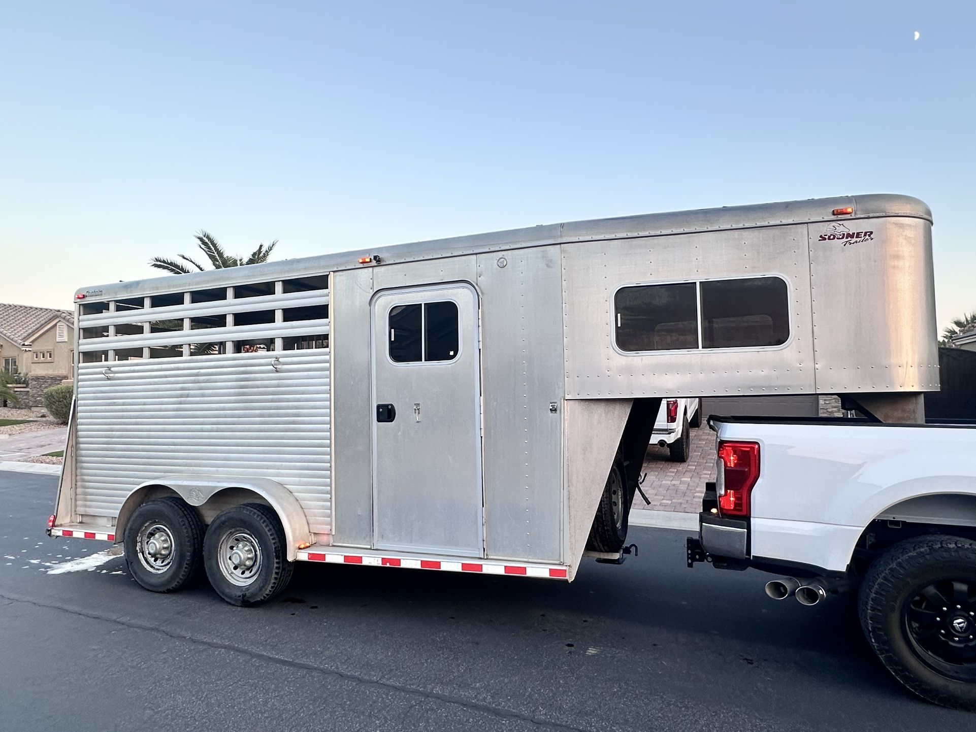 Sooner 3 Horse Stock Combo Trailer