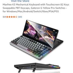 Maxfree K3 Mechanical Keyboard with Touchscreen