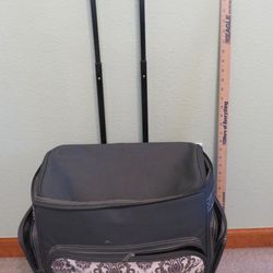 Crafts Tote Bag with 2 Wheels and Adjustable Handle