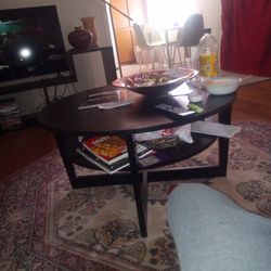 Black living room table