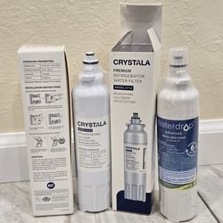 Crystala Refrigerator Water Filter Model:CF14 LG LT800P. All 3 Filters For $8