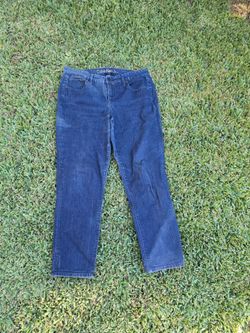 Calvin Klein Jeans Womens 14 x 30, Curvy Skinny blue Denim Stretch EUC