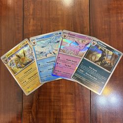 Pokemon Prismatic Evolutions Eeveelutions Holo Lot of 4! Umbreon Espeon & More!