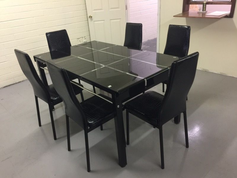 Cristal dining table 7 piece