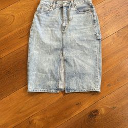 Denim Forum Jean Pencil Skirt Knee-Length