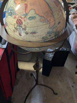 World Globe With Stand