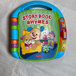 Fisher-Price Laugh & Learn Storybook Rhymes Musical Electronic Learning Toy for Baby & Toddler