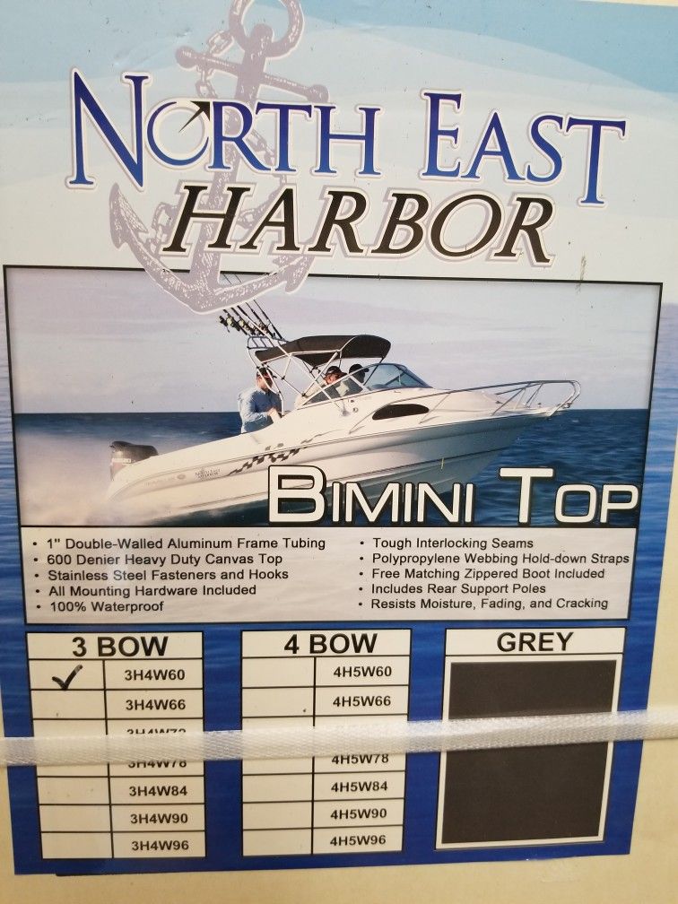 Bimini Boat Top 3 BOW