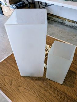 VINTAGE IKEA GRONO Frosted Glass Lamps – Set of 2 Price: $30.00