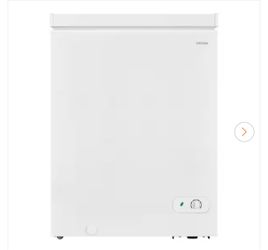 5.0 cu. ft. Manual Defrost Chest Freezer with LED Light in White, Garage Ready